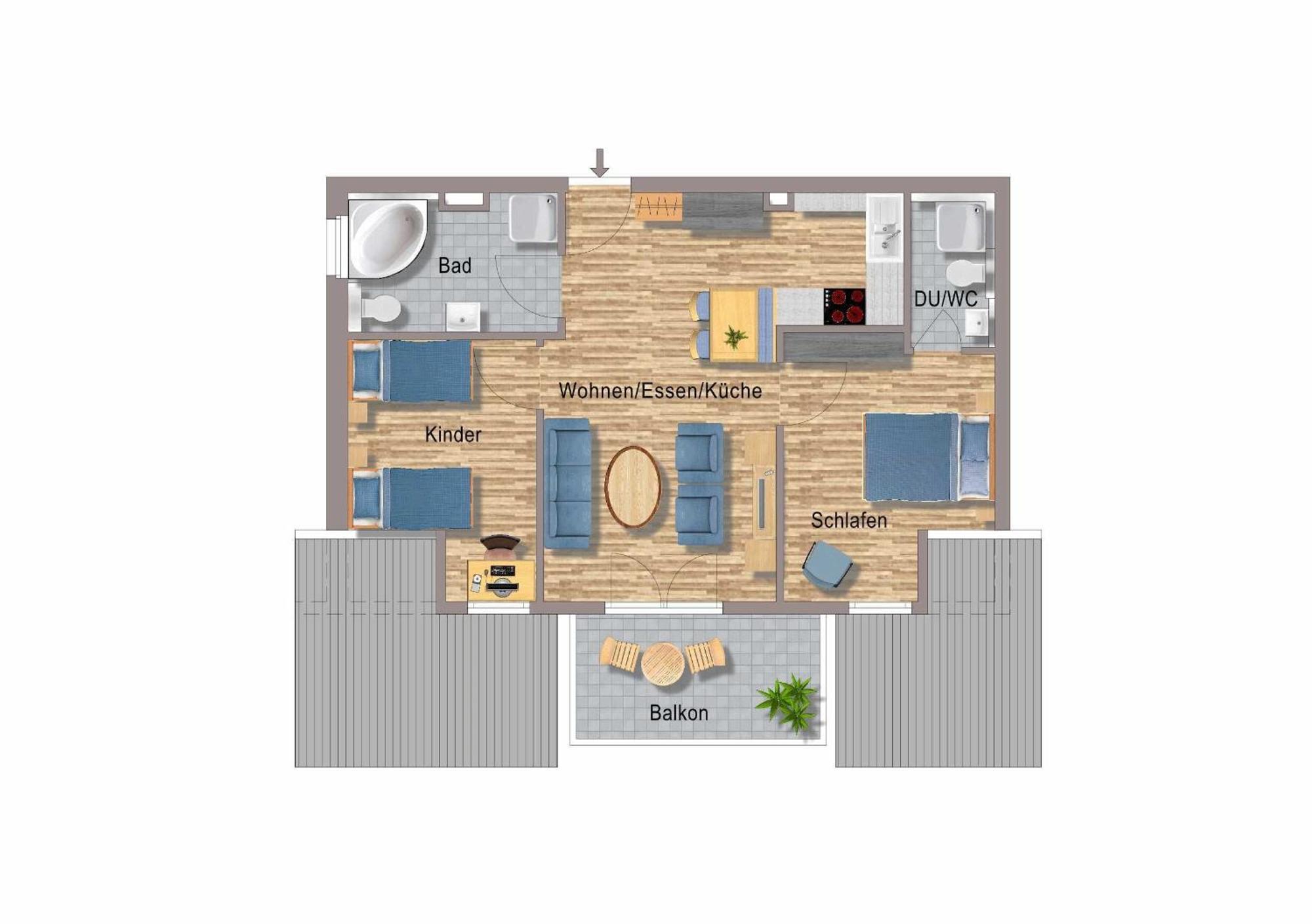 Апартаменты H&P Touristik Residenz Grafenmatt Gra-3-1 Фельдберг Экстерьер фото